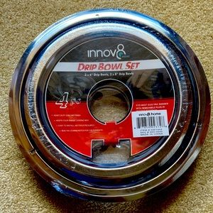 Drop bowl set for electric ranges with removable plug-in heating elements.